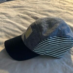 Kid’s stripe denim baseball hat